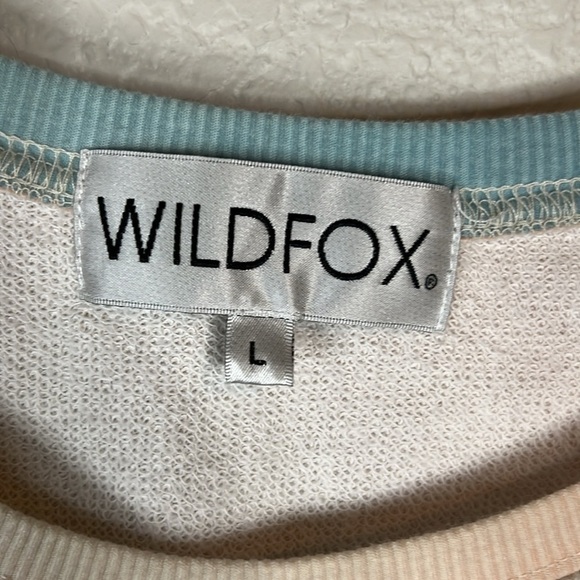 Wildfox Sommers Grottos Watercolor Blend Sweatshirt Size L - Picture 7 of 8